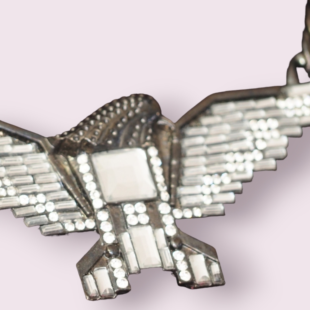 Rhinestone Eagle Nechlace - Picture 4 of 9